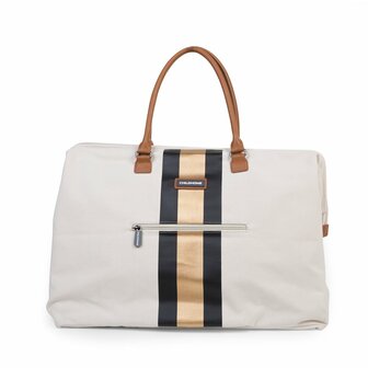 Childhome - Mommy Bag - Off White Stripes Black & Gold