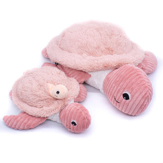 Les Déglingos - Ptipotos - Mamaschildpad met baby - Roze
