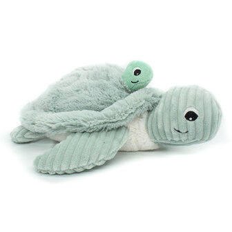 Les Déglingos - Ptipotos - Mamaschildpad met baby - Blauw