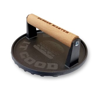 BURGER MASTER - cast iron weight for making "smash burgers"