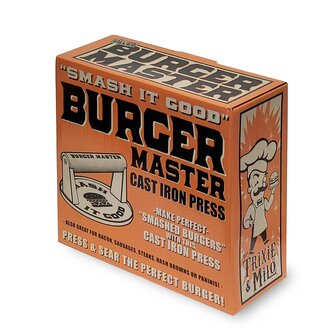 BURGER MASTER - cast iron weight for making "smash burgers"