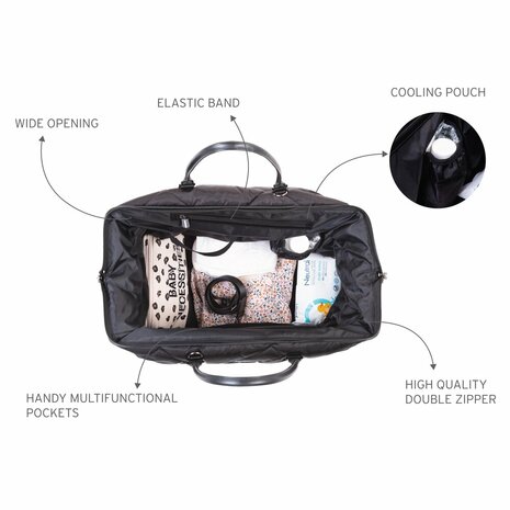 Childhome - Mommy Bag - Gewatteerd - Zwart
