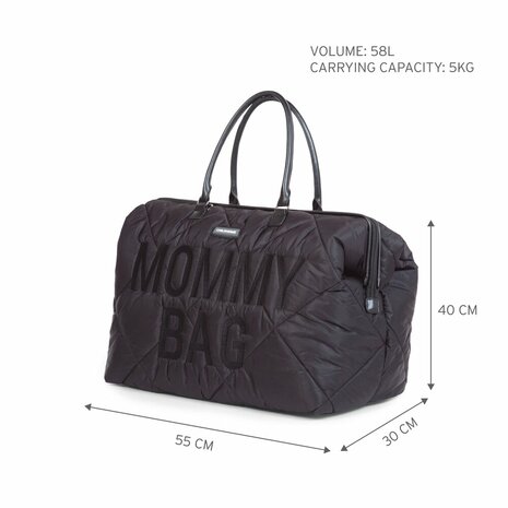 Childhome - Mommy Bag - Gewatteerd - Zwart