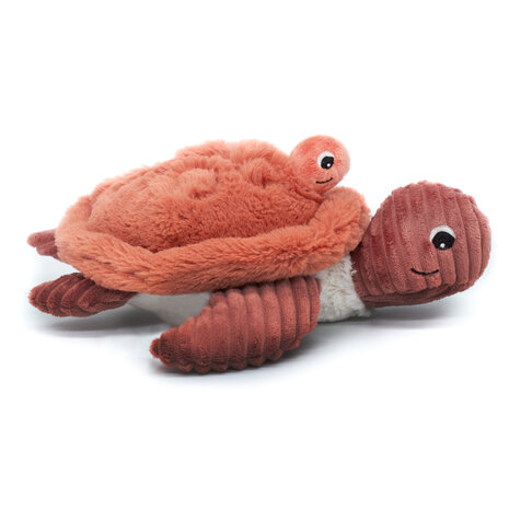 Les Déglingos - Ptipotos  - Mamaschildpad met baby - Terracotta